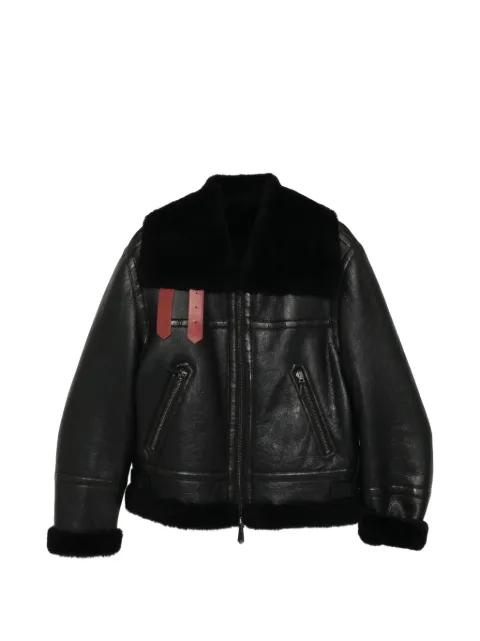 shearling belt jacket by BALLY