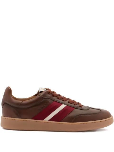 stripe-detailing leather sneakers by BALLY