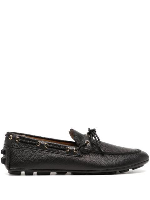 tie-fastening leather loafers by BALLY