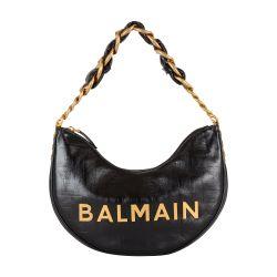 1945 Soft Moon bag in monogrammed calfskin by BALMAIN