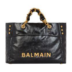 1945 Soft tote bag in crackled calfskin by BALMAIN