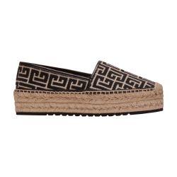 Alex canvas espadrilles with PB Labyrinth monogram by BALMAIN