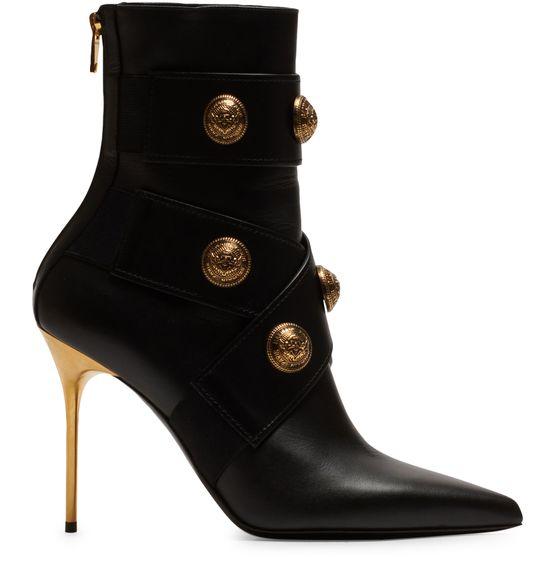 Alma leather ankle boots by BALMAIN