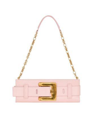 Anthem Smooth Leather Clutch by BALMAIN
