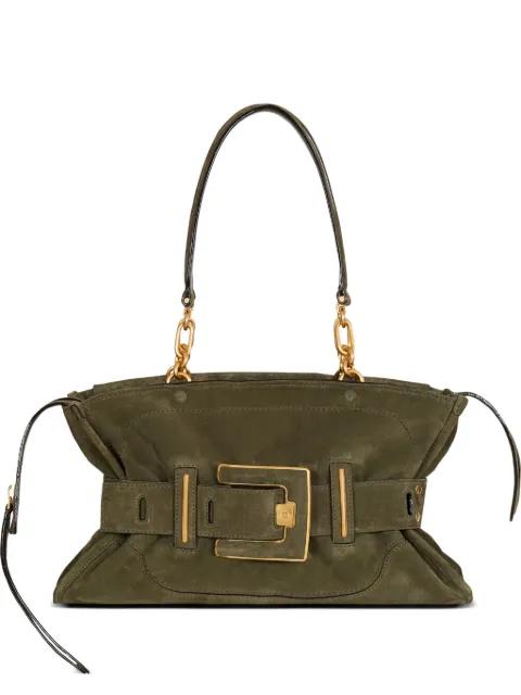 Anthem suede shoulder bag by BALMAIN