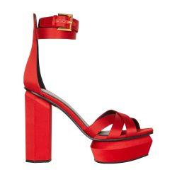 Ava satin platform sandals by BALMAIN