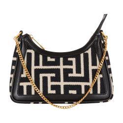 B-Army Shoulder bag in monogram jacquard by BALMAIN