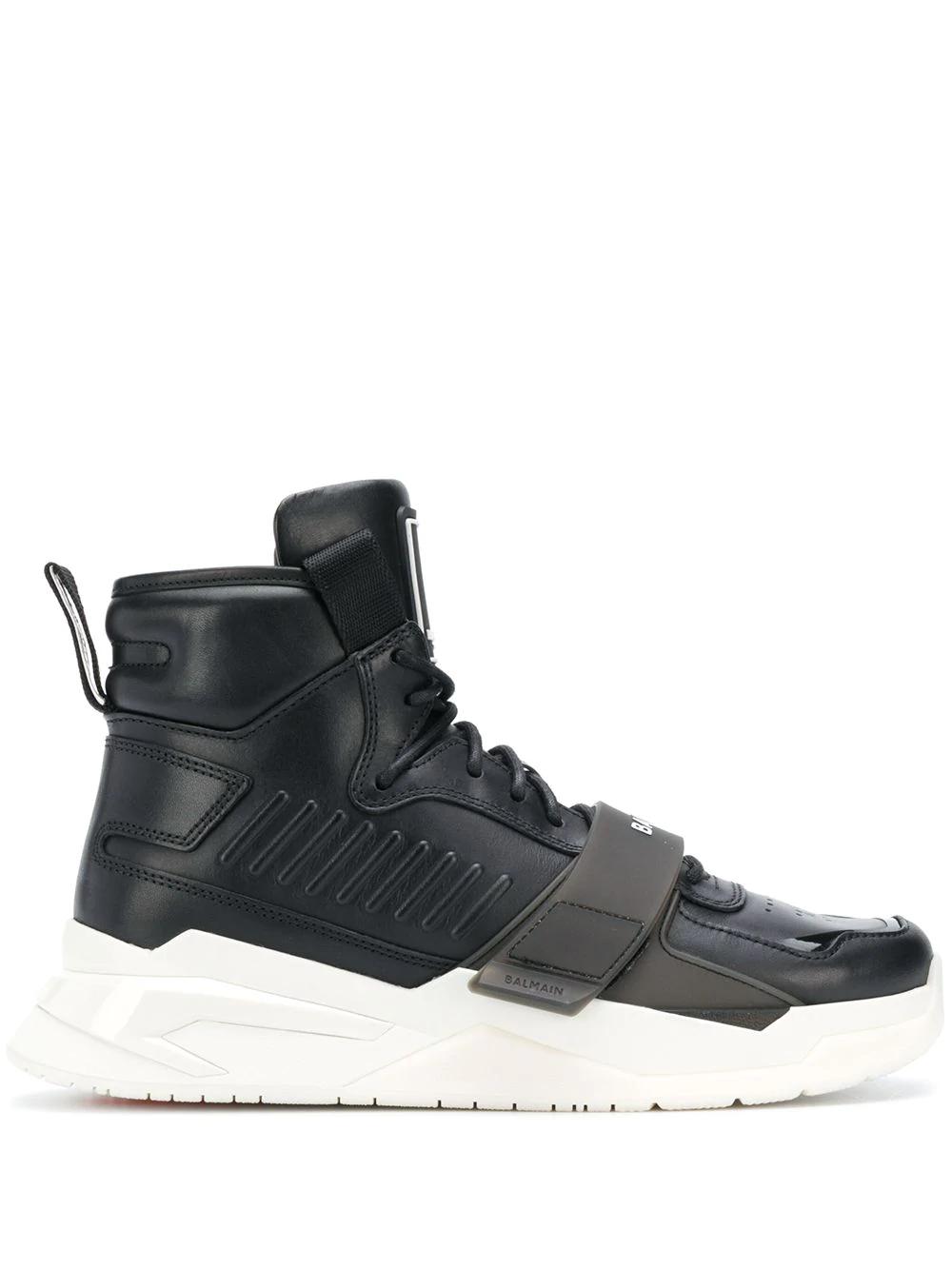 B-Ball high-top sneakers by BALMAIN
