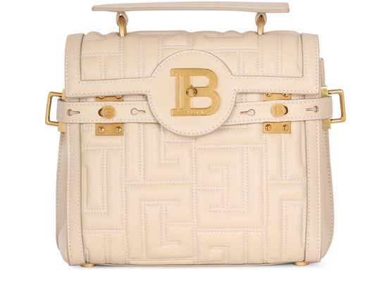 B-Buzz 23 bag in monogram quilted leather by BALMAIN