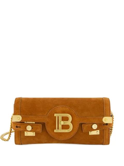 B-Buzz 23 suede shoulder bag by BALMAIN