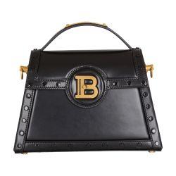 B-Buzz Dynasty leather box bag by BALMAIN
