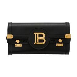 B-Buzz Pouch 23 leather clutch by BALMAIN