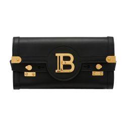 B-Buzz Pouch 23 leather clutch bag by BALMAIN