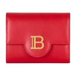 B-Buzz printed calfskin trifold wallet by BALMAIN