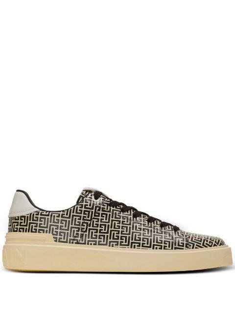 B-Court Flip leather sneakers by BALMAIN