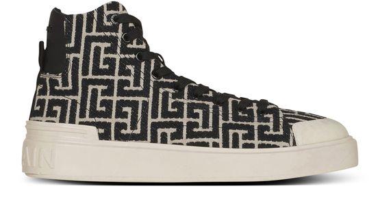 B-Court logo high-top sneakers by BALMAIN