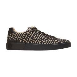 B-Court monogram jacquard sneakers by BALMAIN