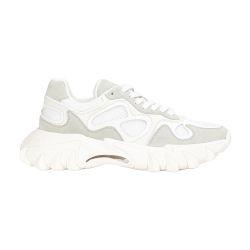 B-East  in leather, suede and mesh trainers by BALMAIN