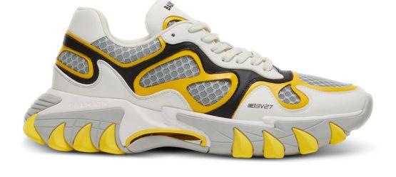 B-East leather and mesh sneakers by BALMAIN