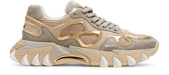 B-East sneakers in leather, suede and mesh by BALMAIN
