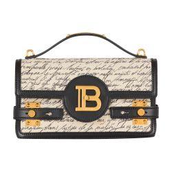 B-buzz Shoulder 24 printed canvas bag by BALMAIN