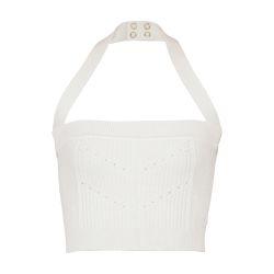 Backless knit top by BALMAIN