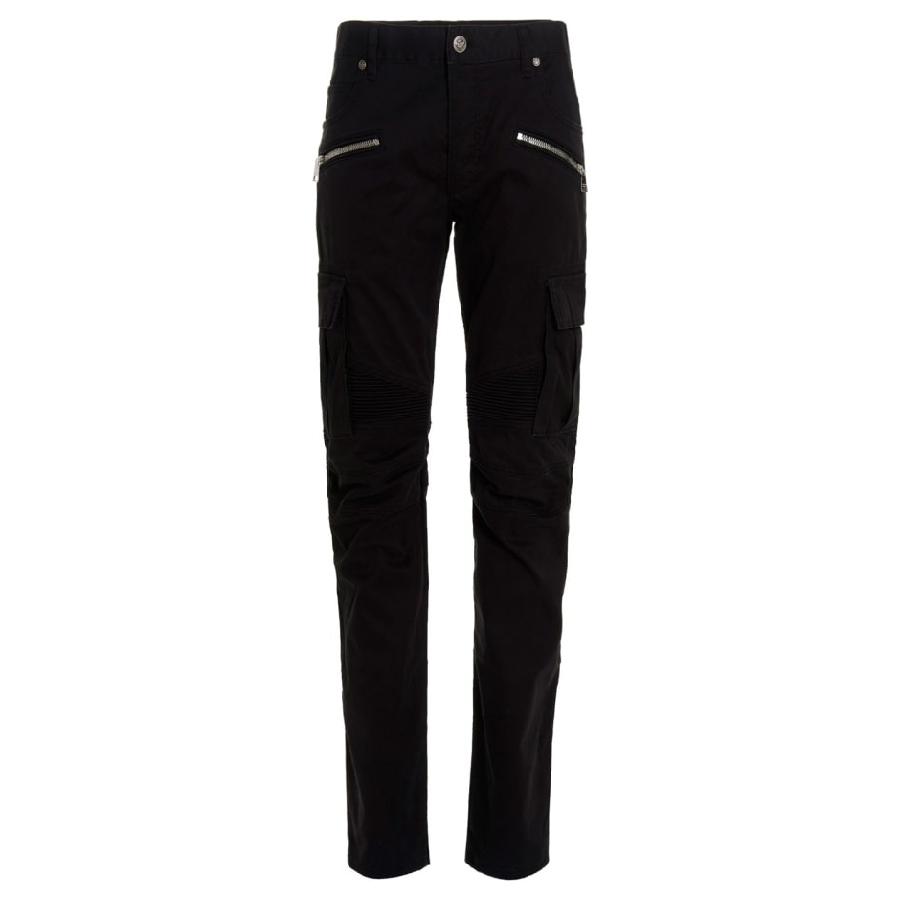 Balmain B Embossed Cotton Cargo Jeans by BALMAIN