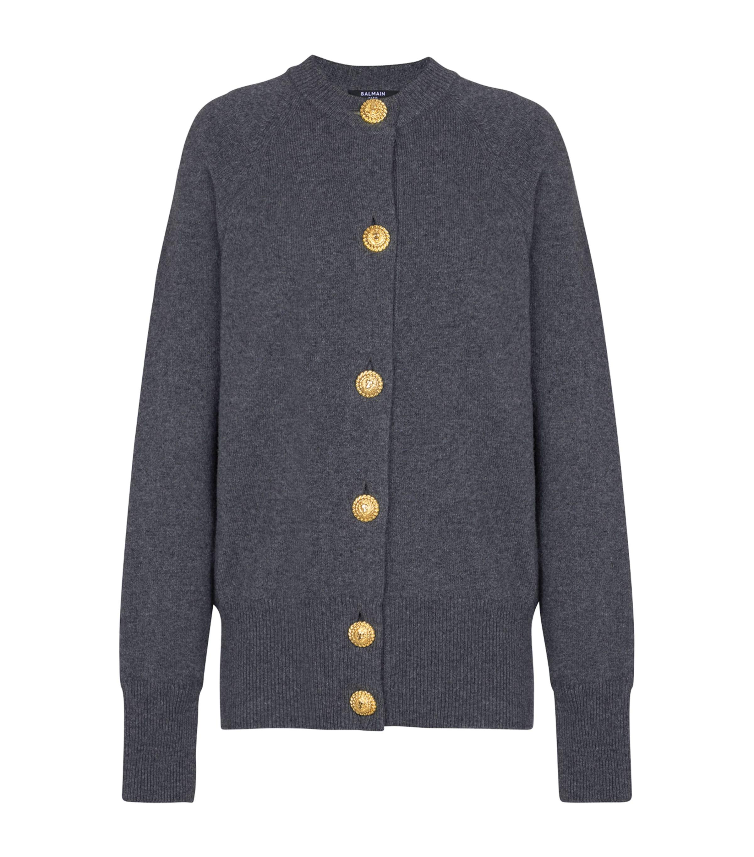 Balmain Cashmere-Virgin Wool Cardigan by BALMAIN