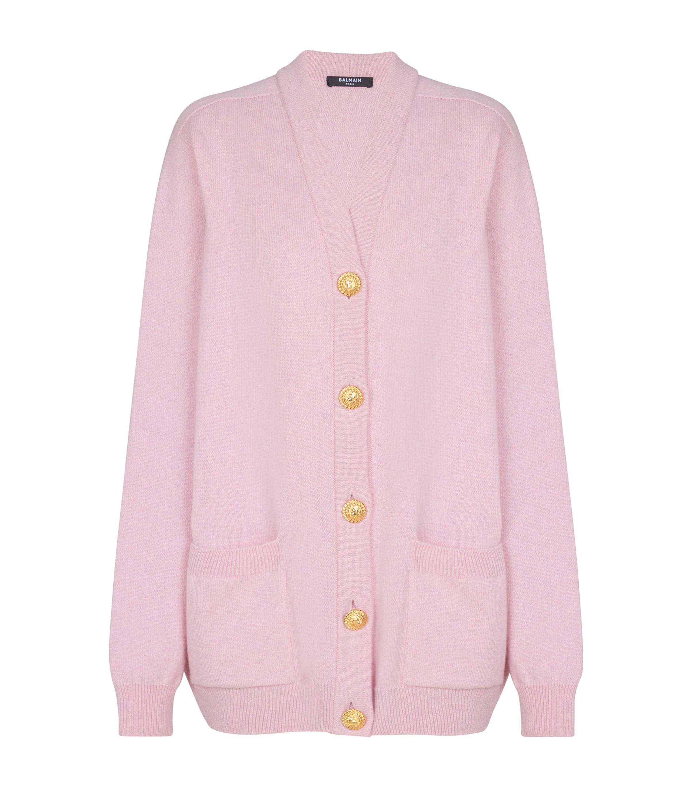 Balmain Cashmere-Virgin Wool Cardigan by BALMAIN