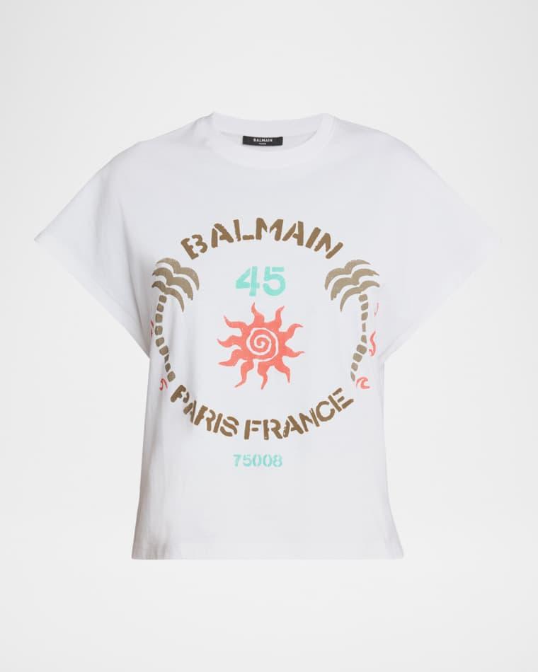 Balmain Club Short-Sleeve T-Shirt by BALMAIN Balmain Club Short-Sleeve T-Shirt by BALMAIN