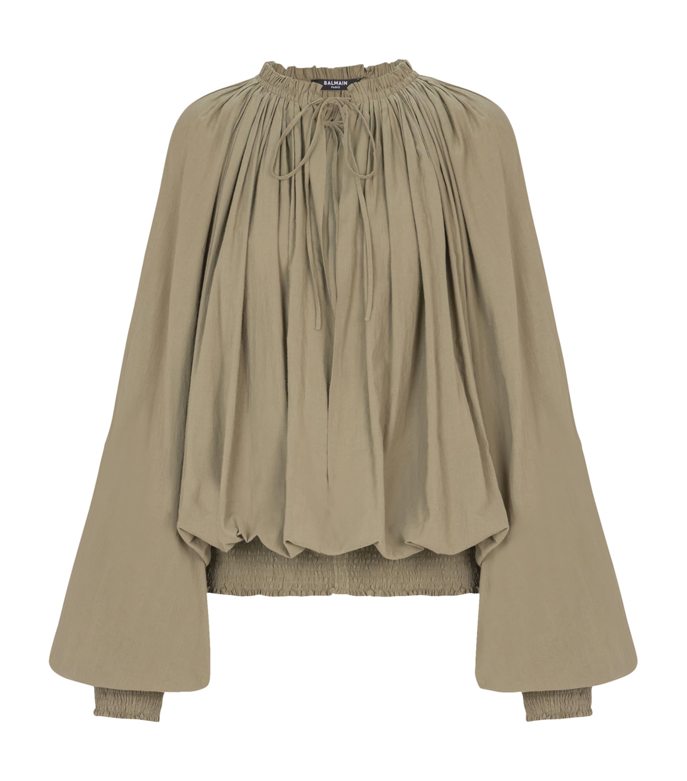 Balmain Cotton Peasant Blouse by BALMAIN
