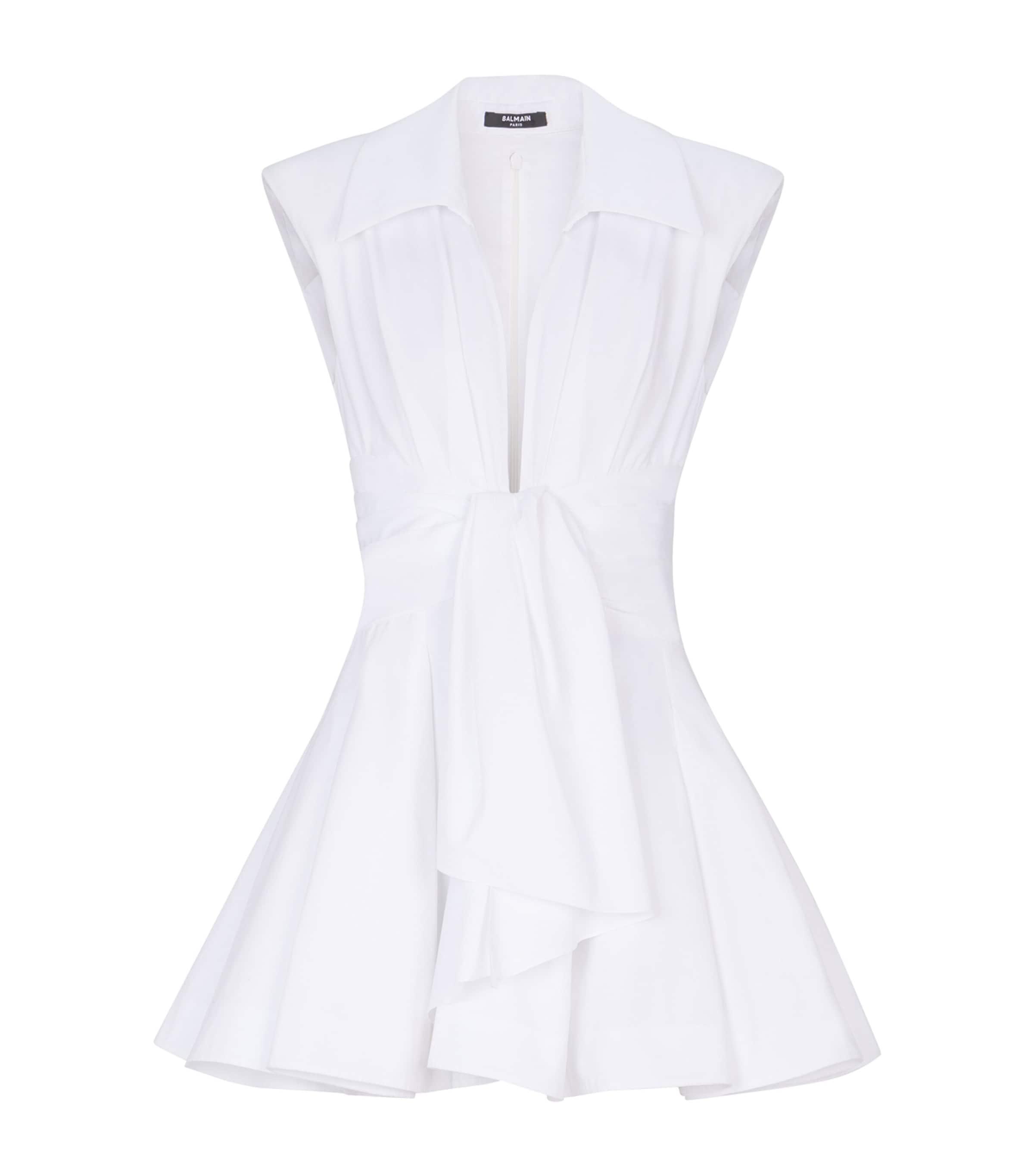Balmain Cotton Shirt Mini Dress by BALMAIN