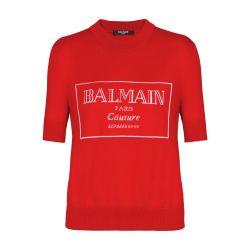 Balmain Couture two-tone knit top by BALMAIN