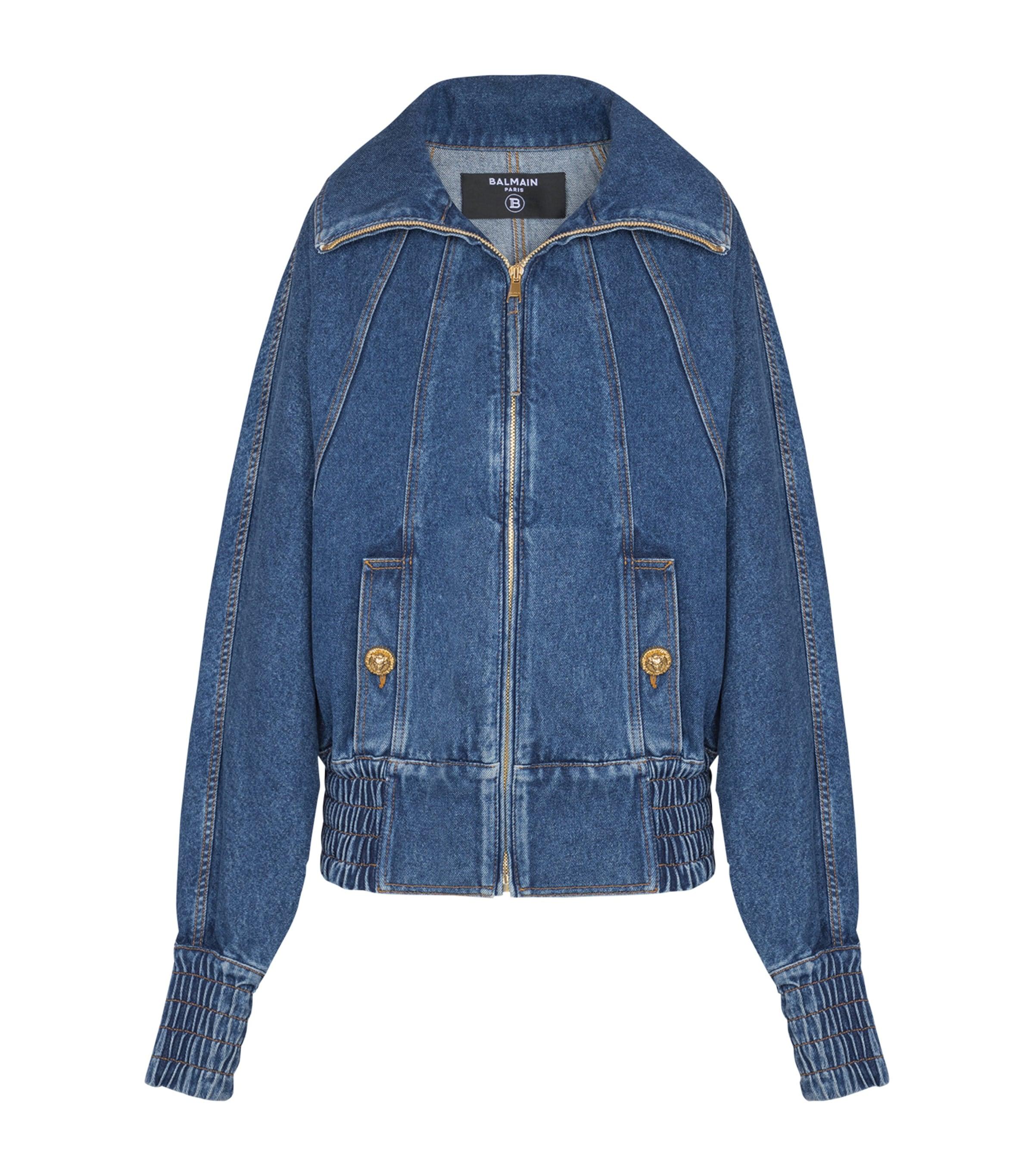 Balmain Denim Bomber Jacket by BALMAIN