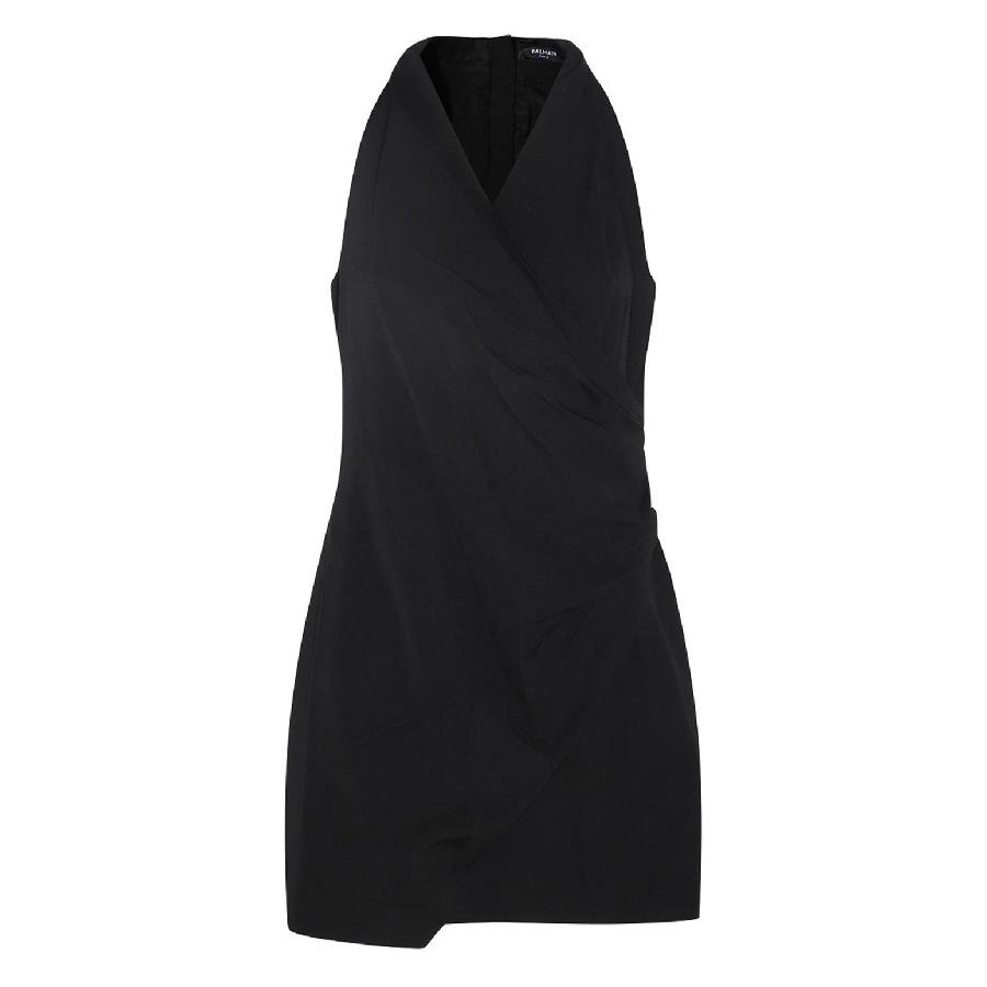 Balmain Halterneck Wrap Dress by BALMAIN