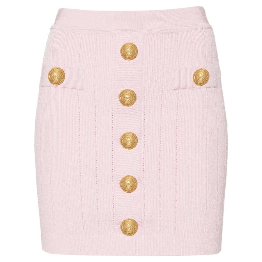 Balmain High-Waist Knitted Miniskirt by BALMAIN