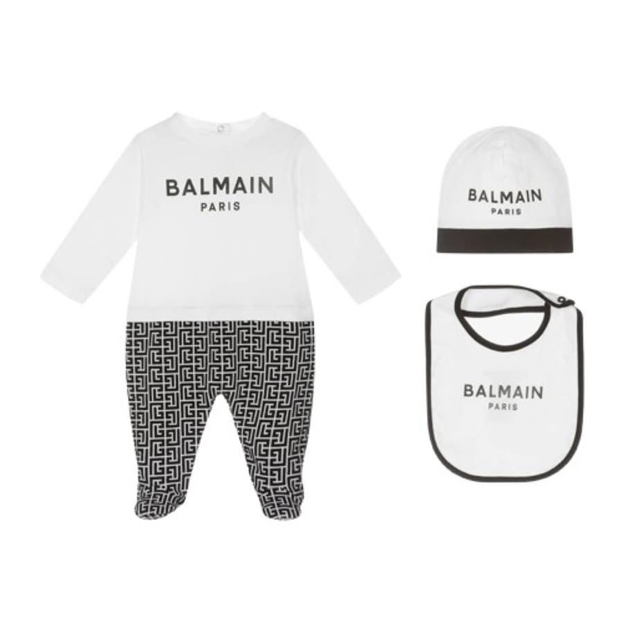 Balmain Kids Cotton Babygrow Set by BALMAIN