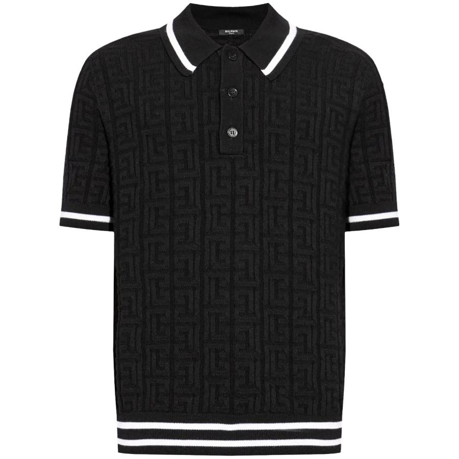 Balmain Knitted Wool Polo Shirt by BALMAIN