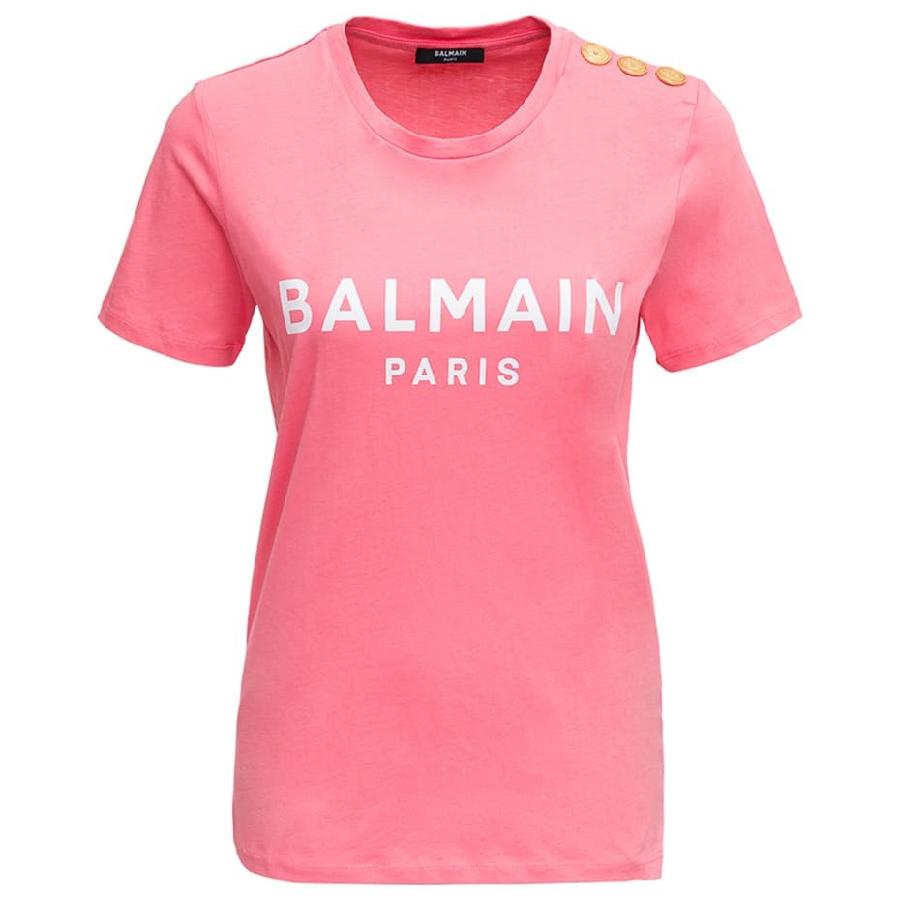 Balmain Logo Printed Crewneck T-Shirt by BALMAIN