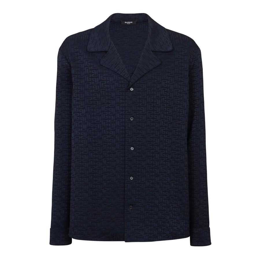 Balmain PB Labyrinth Jacquard Pyjama Shirt by BALMAIN