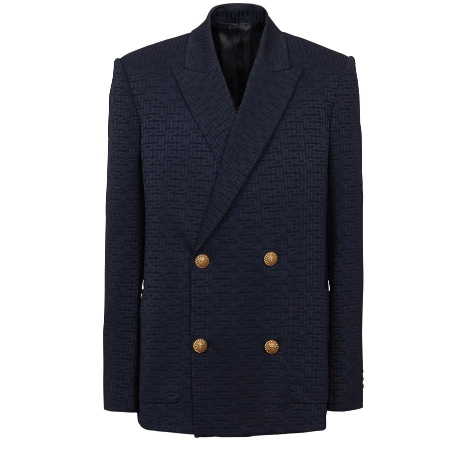 Balmain PB-Monogram Satin Blazer by BALMAIN