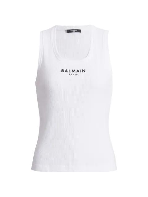 Balmain Paris embroidered vest top by BALMAIN