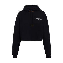 Balmain Paris flocked hoodie by BALMAIN