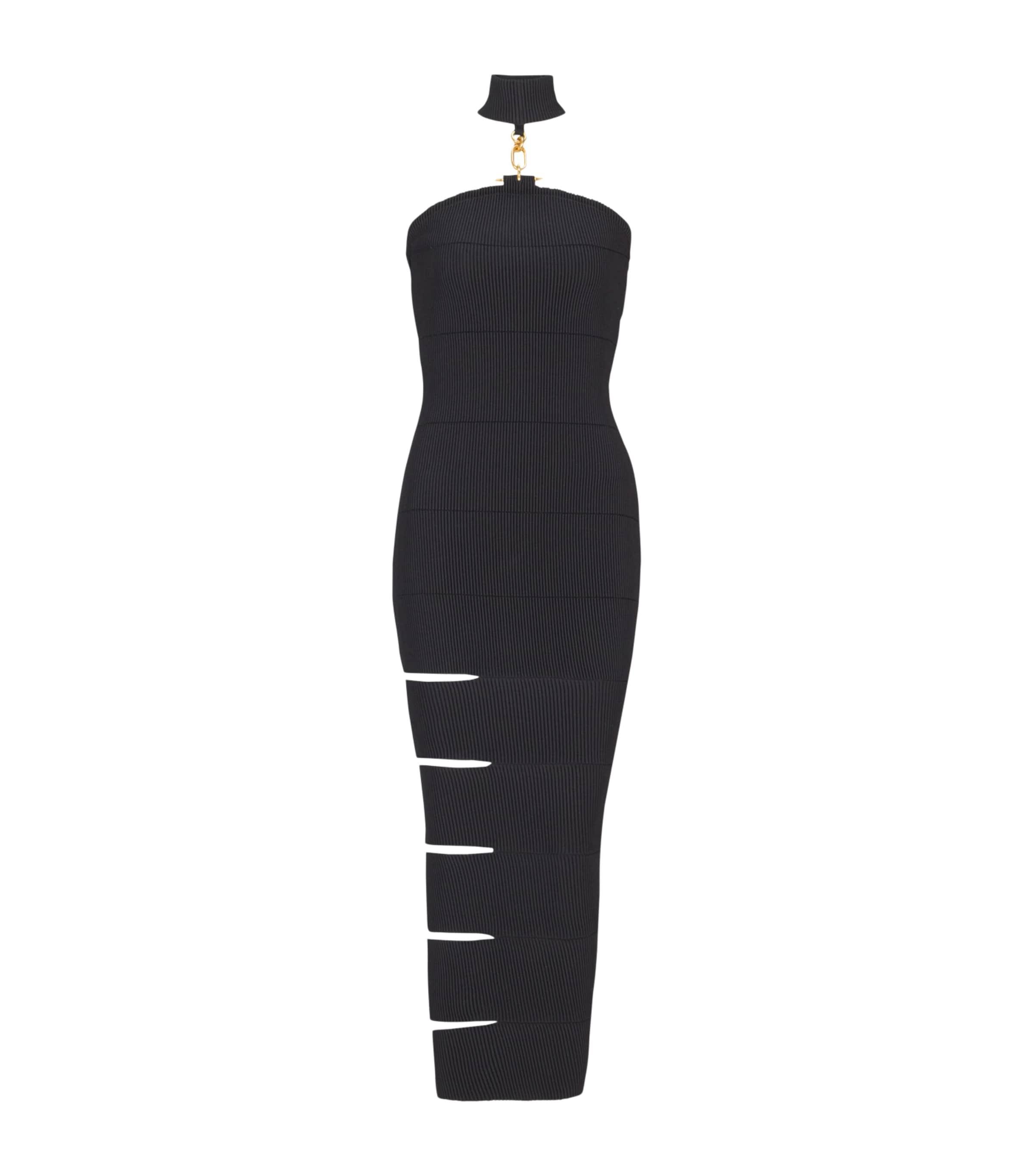 Balmain Ribbed Sleeveless Maxi Dress by BALMAIN