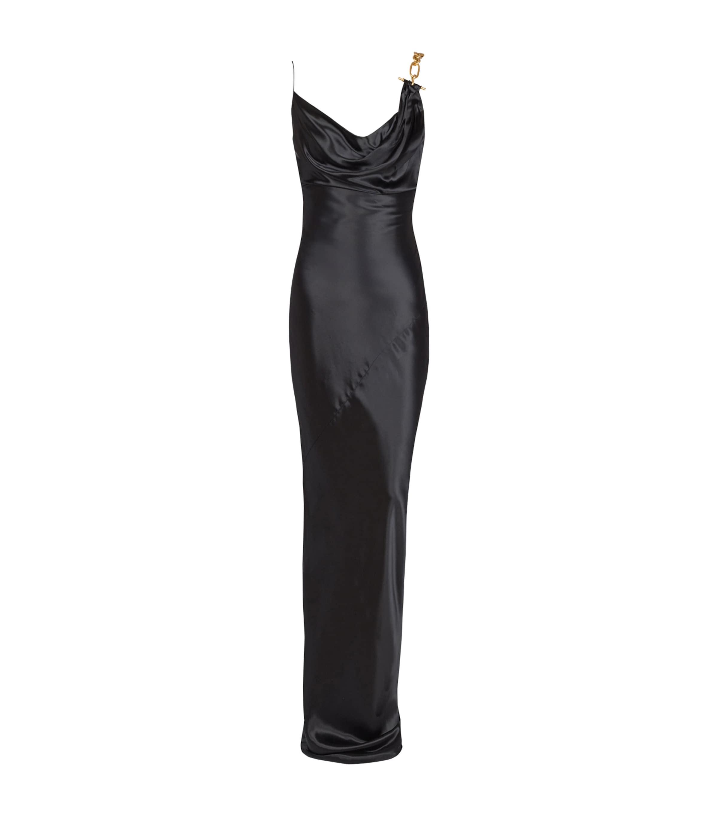 Balmain Satin Chain Strap Gown by BALMAIN
