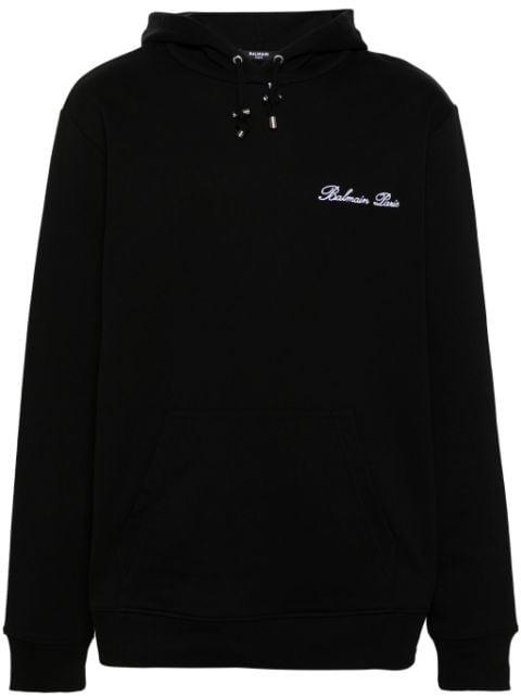 Balmain Signature cotton hoodie by BALMAIN
