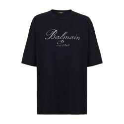 Balmain Signature embroidered t-shirt by BALMAIN