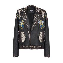 Balmain Western leather biker jacket by BALMAIN