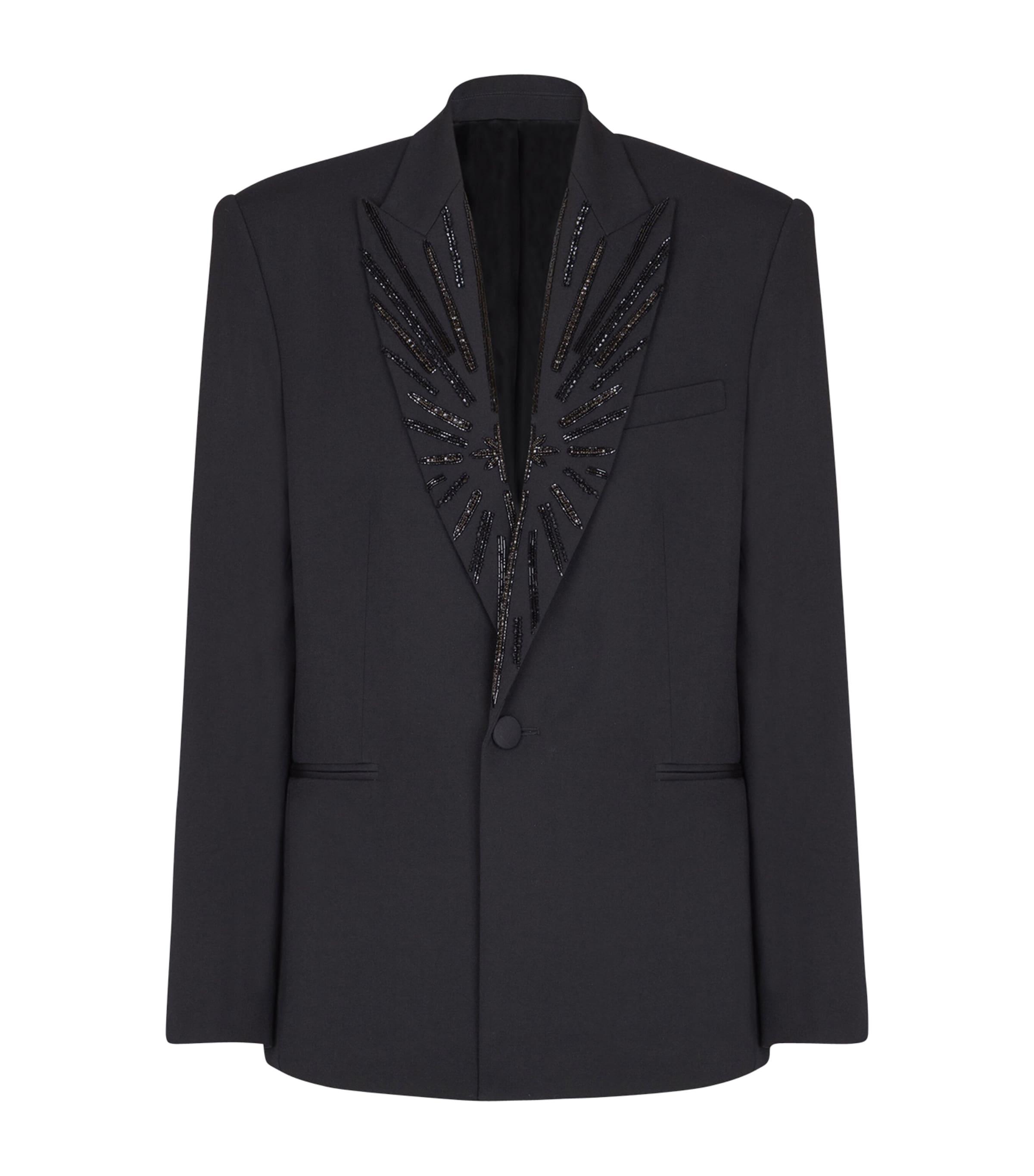 Balmain Wool Embellished Blazer by BALMAIN