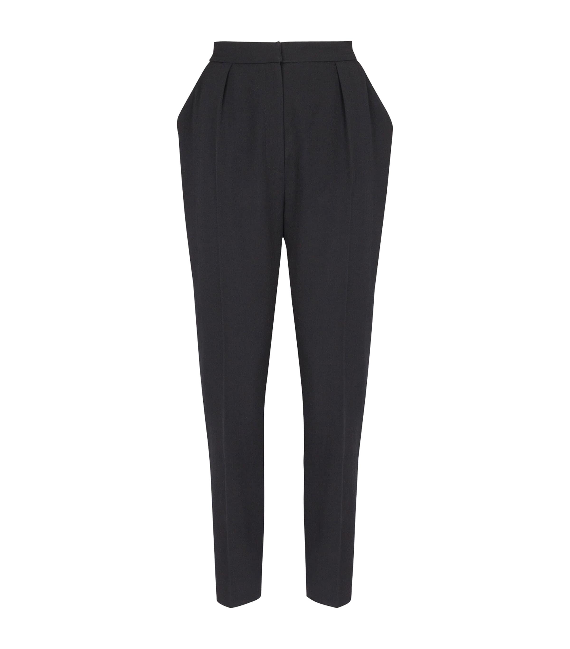 Balmain Wool Slim Tailored Trousers by BALMAIN